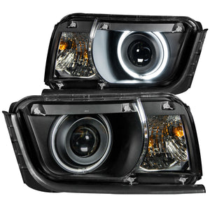 452.67 Anzo Projector Headlights Chevy Camaro (10-13) [w/ SMD LED Halo] Black or Chrome Housing - Redline360