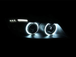 402.49 Anzo Projector Headlights BMW 3 Series E90/E91 (06-08) [w/ SMD Halo w/ LED Bar] Black or Chrome Housing - Redline360