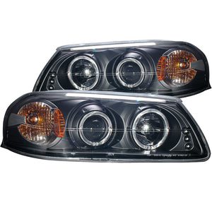 244.34 Anzo Projector Headlights Chevy Impala (00-05) [w/ LED Halo / Black Housing] 121339 - Redline360