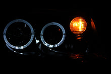 Load image into Gallery viewer, 256.34 Anzo Projector Headlights VW Jetta (99.5-05) [LED Halo w/ Fog Lights - Black Housing] 121369 - Redline360 Alternate Image