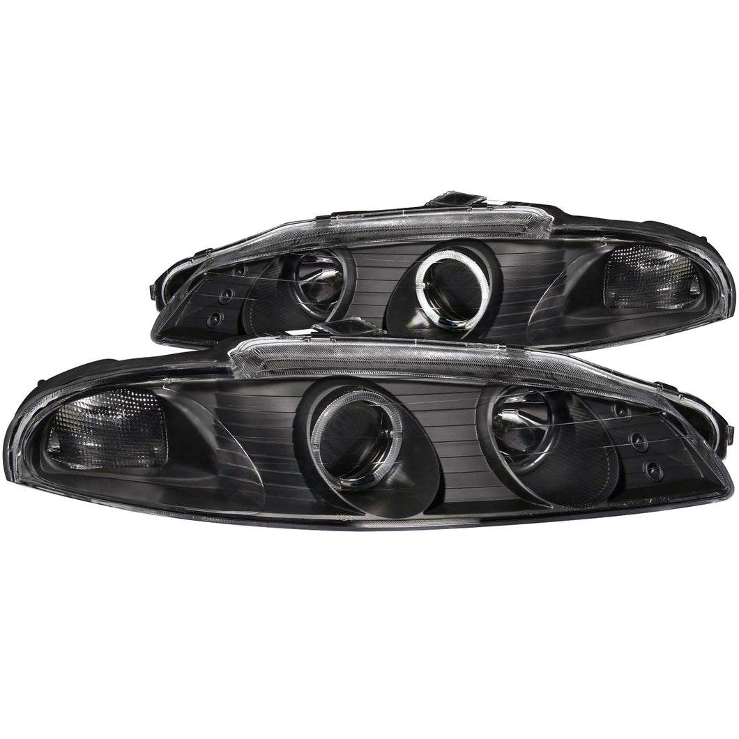 220.83 Anzo Projector Headlights Mitsubishi Eclipse (97-99) [w/ LED Halo - G2] Black or Chrome Housing - Redline360