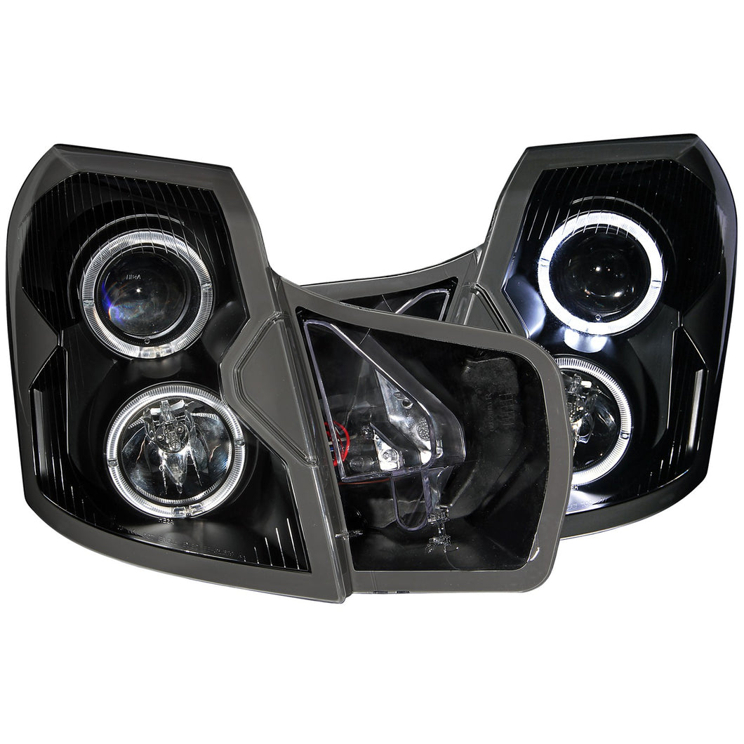 343.59 Anzo Projector Headlights Cadillac CTS (03-07) w/ LED Halo - Black or Chrome - Redline360