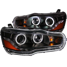 Load image into Gallery viewer, 365.40 Anzo Projector Headlights Mitsubishi Lancer (08-15) [w/ CCFL Halo] Black or Chrome Housing - Redline360 Alternate Image