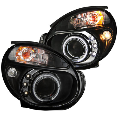 354.50 Anzo Projector Headlights Subaru Impreza (02-04) [w/ LED Halo - Black Housing] 121436 - Redline360