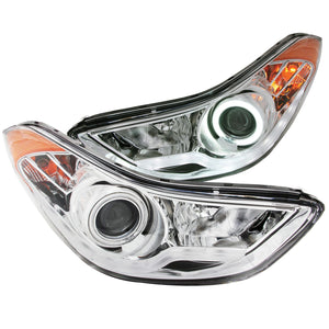 463.58 Anzo Projector Headlights Hyundai Elantra (11-13) [w/ SMD LED Halo] Black or Chrome Housing - Redline360