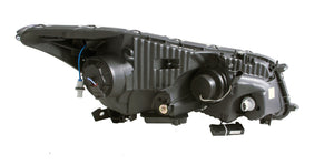 492.67 Anzo Projector Headlights Honda Accord Sedan (08-12) w/ U-Bar Halo / Black 121483 - Redline360