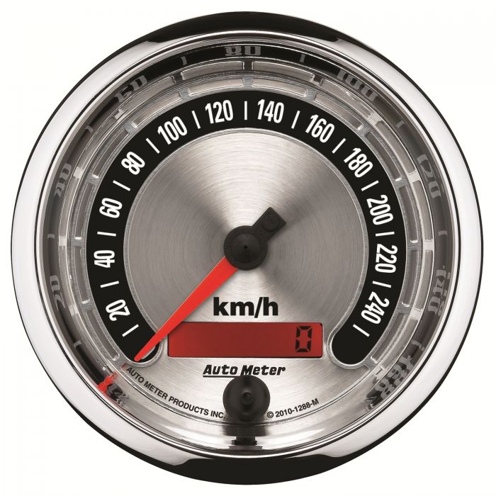 371.50 Autometer American Muscle Series Speedometer Gauge 0-260 KM/H (3-3/8