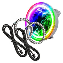 Load image into Gallery viewer, Oracle Fog Light Halo Upgrade Kit Jeep Wrangler (07-17) [Dynamic ColorSHIFT] Waterproof or Non-Waterproof - Surface Mount (Waterproof) Alternate Image