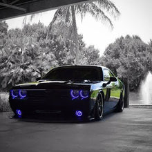 Load image into Gallery viewer, 269.96 Oracle Headlight Halo Upgrade Kit Dodge Challenger (08-14) [Dynamic ColorSHIFT -Standard Mount] 1317-332 - Redline360 Alternate Image