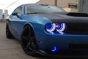 269.96 Oracle Headlight Halo Upgrade Kit Dodge Challenger (08-14) [Dynamic ColorSHIFT -Standard Mount] 1317-332 - Redline360