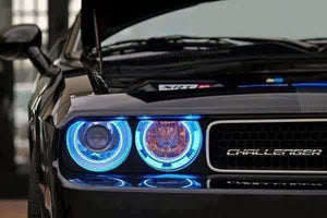 269.96 Oracle Headlight Halo Upgrade Kit Dodge Challenger (08-14) [Dynamic ColorSHIFT -Standard Mount] 1317-332 - Redline360