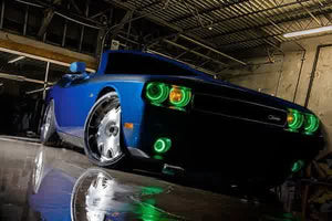 269.96 Oracle Headlight Halo Upgrade Kit Dodge Challenger (08-14) [Dynamic ColorSHIFT -Standard Mount] 1317-332 - Redline360