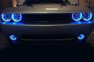 269.96 Oracle Headlight Halo Upgrade Kit Dodge Challenger (08-14) [Dynamic ColorSHIFT -Standard Mount] 1317-332 - Redline360