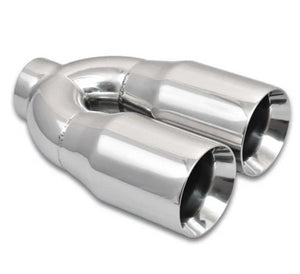 68.95 Vibrant Weld-On Exhaust Tips (Dual 3.5" Double Wall Polished Stainless) 1339 - Redline360