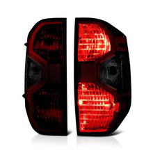 Load image into Gallery viewer, Xtune Tail Lights Toyota Tundra (14-19) [OEM Style] Chrome Housing | Red Smoked Lens Alternate Image