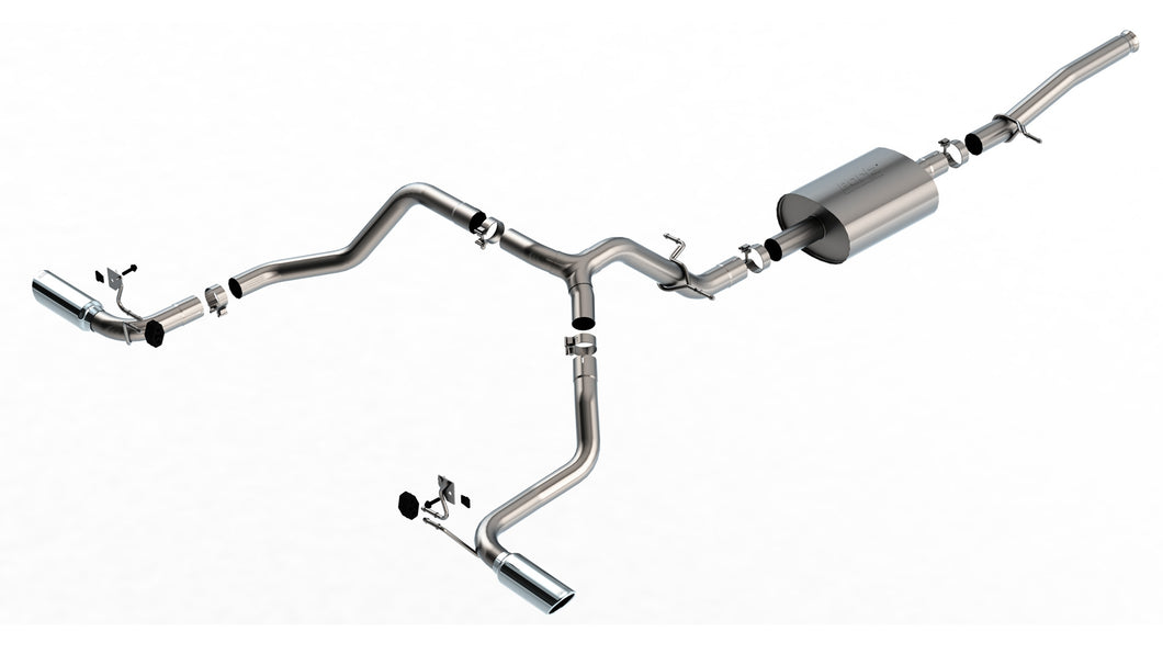 1427.99 Borla Exhaust Chevy Silverado/GMC Sierra 1500 5.3L V8 (2019-2022) S-Type Catback - 140842 - Redline360