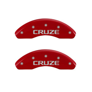 149.00 MGP Brake Caliper Covers Chevy Cruze [Front Set] (2011-2013) Black / Red / Yellow - Redline360