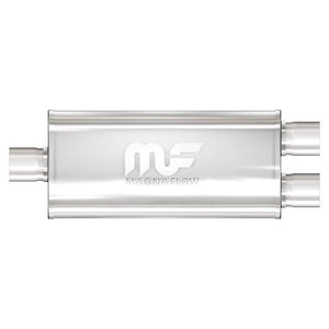 182.23 Magnaflow Muffler (3" - 5" x 8" Oval- 18" Body - 24" Overall - Center / Dual) 14298 - Redline360