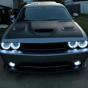 422.91 Oracle Headlight & Fog Light  LED Halo Kit Dodge Challenger (08-14) [Surface Mount] Dynamic ColorSHIFT - Redline360