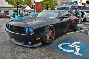 422.91 Oracle Headlight & Fog Light  LED Halo Kit Dodge Challenger (08-14) [Surface Mount] Dynamic ColorSHIFT - Redline360