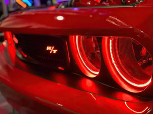 422.91 Oracle Headlight & Fog Light  LED Halo Kit Dodge Challenger (08-14) [Surface Mount] Dynamic ColorSHIFT - Redline360