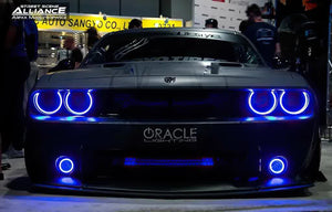 422.91 Oracle Headlight & Fog Light  LED Halo Kit Dodge Challenger (08-14) [Surface Mount] Dynamic ColorSHIFT - Redline360