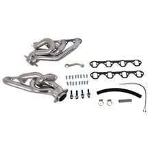 Load image into Gallery viewer, BBK Shorty Headers Ford Mustang 5.0L GT (94-95) [1-5/8 Shorty Equal Length/ CARB/SMOG Legal] Titanium or Polished Silver Ceramic - Polished Silver Ceramic Alternate Image