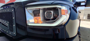 385.00 AlphaRex Projector Headlights Toyota Sequoia (08-13) Pro Series - DRL Light Tube - Black / Chrome - Redline360