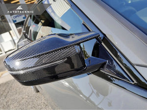 Autotecknic Mirror Covers BMW 5 Series G30 (17-22) [G8X Style M-Inspired] Carbon Fiber