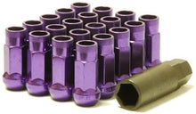 Load image into Gallery viewer, 69.95 Muteki SR48 Open End Lug Nuts (12x1.5 - 48mm) Black / Purple / Neochrome - Redline360 Alternate Image