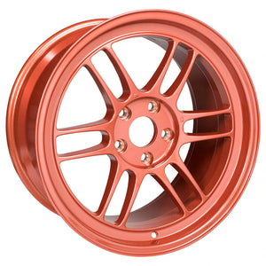 353.79 Enkei RPF1 Wheels (18x9.5) [Orange +38mm Offset] 5x114.3 - Redline360