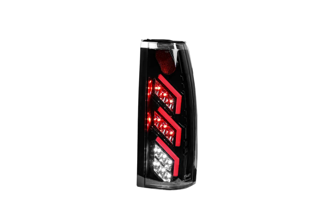 Winjet LED Tail Lights Chevy Blazer (1992-1994) Black/Smoke or Glossy Black/Clear