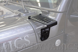 720.00 Diode Dynamics Cowl Mount LED Brackets Jeep Gladiator (20-21) Flood or Driving - Redline360