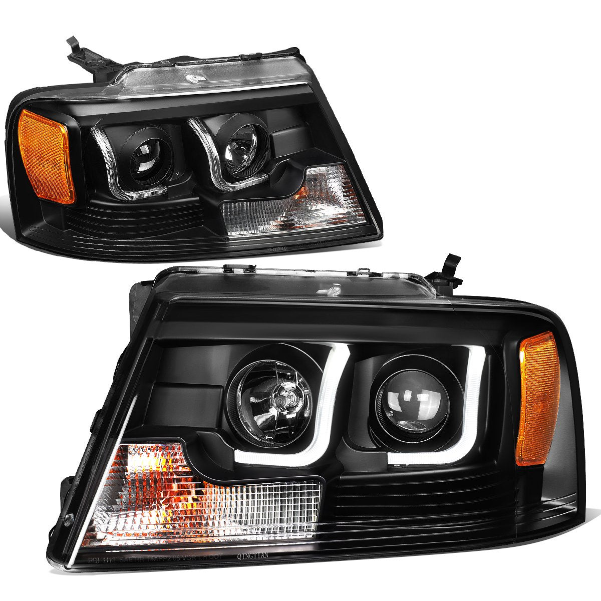 DNA Projector Headlights Ford F150 (2004-2008) Dual LED DRL Halo