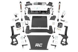 Rough Country Lift Kit Chevy Silverado 1500 Trailboss / AT4 4WD (2019-2022) 4" Lift w/ Lifted Knuckles