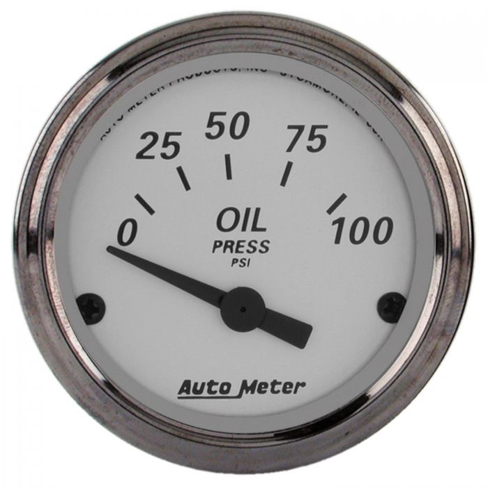 99.20 AutoMeter American Platinum Series Oil Pressure Gauge (2-1/16