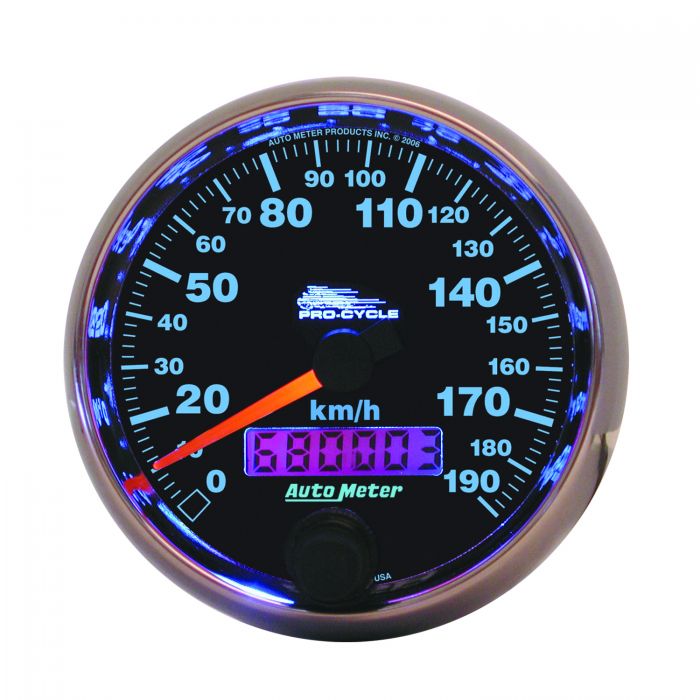 225.79 Autometer Pro-Cycle Series Speedometer Gauge 0-190 KM/H (2-5/8