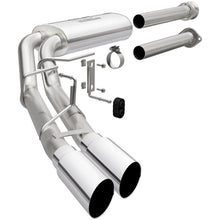 Load image into Gallery viewer, Magnaflow Catback Exhaust Ford F150 V6 2.7L/3.5L / V8 5.0L (15-23) [Street Series w/ Polished Tips] Dual Same Side / Single Passenger Side Rear / Dual Split Rear Behind Rear Tires Exit - Dual Side Before Passenger Rear Tire Alternate Image