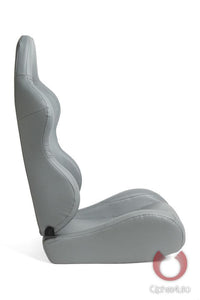 359.00 Cipher Auto Leatherette Seats (Gray - Sold as a Pair - Reclining) CPA1001PGY - Redline360