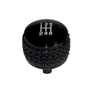 39.99 DV8 Off Road Shift Knob Jeep Wrangler YJ (1987-1995) Black / Silver - Redline360