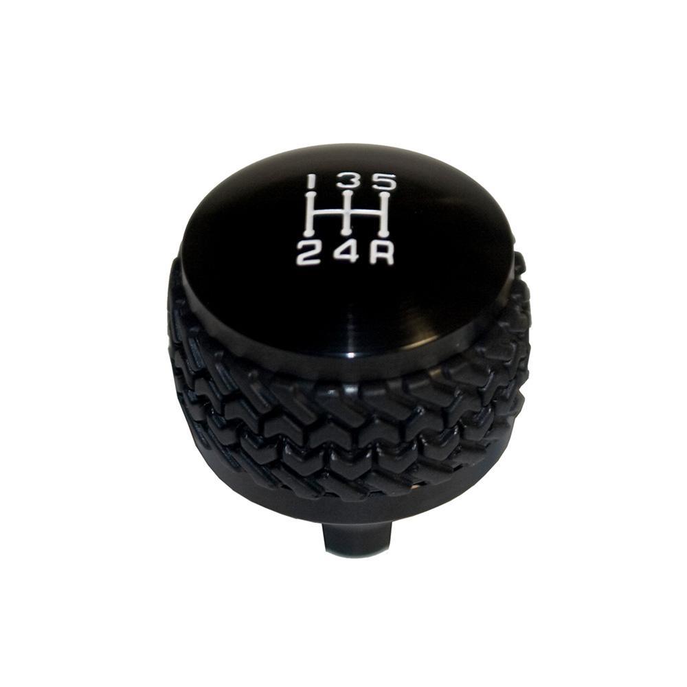 39.99 DV8 Off Road Shift Knob Jeep Wrangler YJ (1987-1995) Black / Silver - Redline360