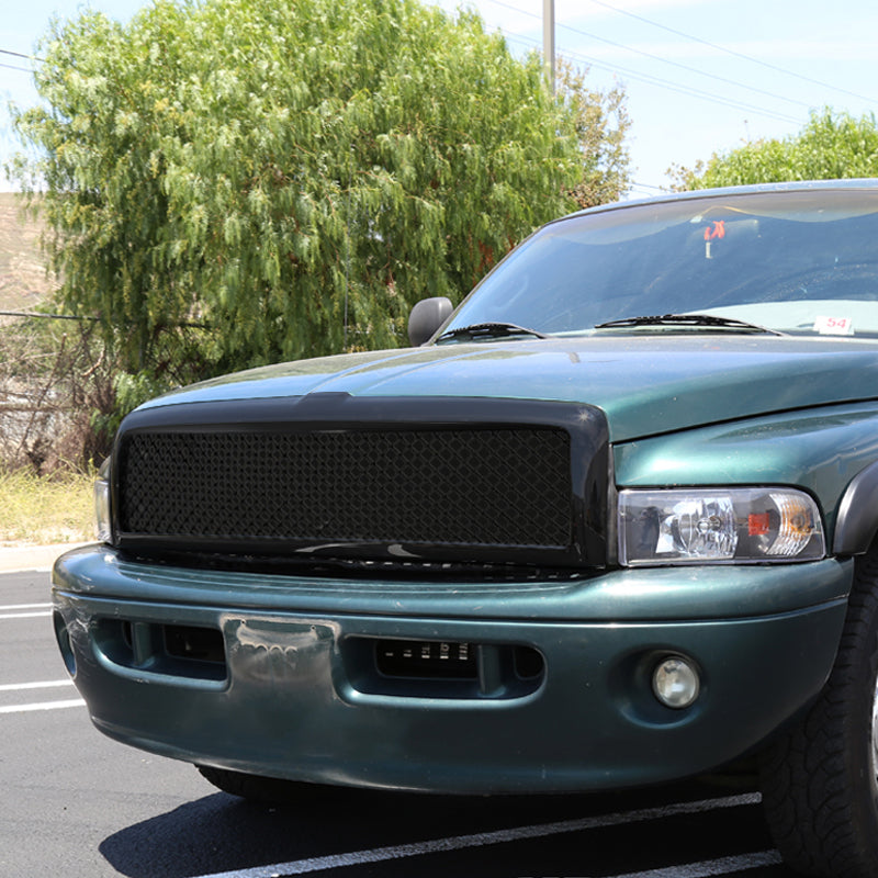 Front Hood Bumper Grille Grill For 1994-2002 Dodge Ram 1500 2500 3500 Mesh Style Front Hood Bumper Grille Grill For 1994-2002 Dodge Ram 1500 2500 3500 Mesh Style