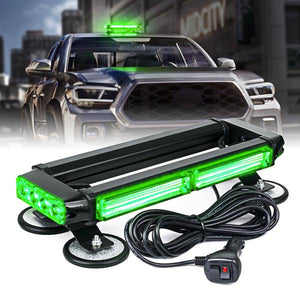 62.99 Xprite Rooftop LED Strobe Light Pursuit 14.5" COB Series  w/ Magnetic Base - Blue/Green/Amber/Mixed - Redline360