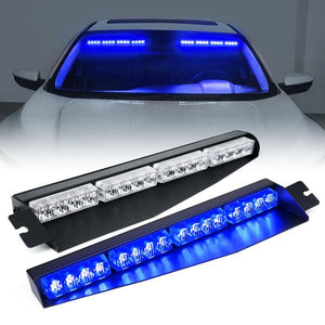 86.99 Xprite LED Visor Windshield Strobe Lights (Dual) Elite Series - B/G/R/W/Y/Mix - Redline360