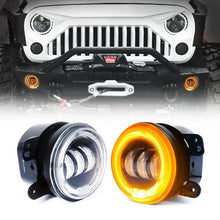 Load image into Gallery viewer, Xprite LED Fog Lights Chrysler 300 (05-10) PT Cruiser (06-10) 4" CREE w/Halo Ring DRL - Blue/Green/Red/White/Amber - Amber Alternate Image