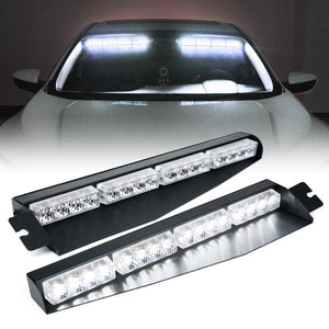 86.99 Xprite LED Visor Windshield Strobe Lights (Dual) Elite Series - B/G/R/W/Y/Mix - Redline360