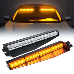 86.99 Xprite LED Visor Windshield Strobe Lights (Dual) Elite Series - B/G/R/W/Y/Mix - Redline360