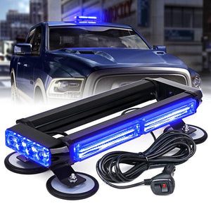 62.99 Xprite Rooftop LED Strobe Light Pursuit 14.5" COB Series  w/ Magnetic Base - Blue/Green/Amber/Mixed - Redline360