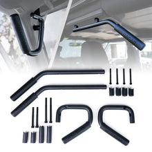 Load image into Gallery viewer, Xprite Grab Handles Jeep Wrangler JK/JKU (2007-2018) Black - Front &amp; Rear / Front only / Rear only - Front &amp; Rear - Black Alternate Image