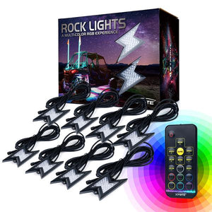 42.00 Xprite Z-Force Remote Control RGB LED Rock Lights - 4pcs / 6pcs / 8pcs - Redline360